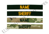 Law Enforcement Name and Service Tapes for Sew On